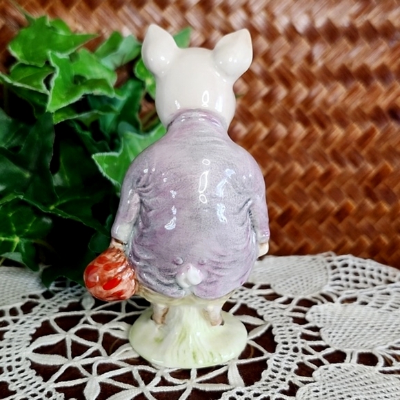 👉*RARE VTG* BESWICK BEATRIX POTTER "PIGLING  BLAND" FIGURE 1956 ~EXCELLENT COND - Picture 4 of 6